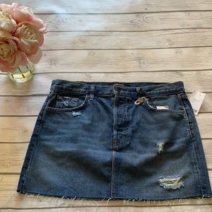 J Brand Bonny Mid Rise Denim Skirt Size 28
